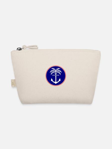 Palm Tree Anchor Icon - Organic Pouch - nature - Front