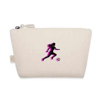 Soccer Woman Symbol Soccer Player Woman - Organic Pouch - nature - Front