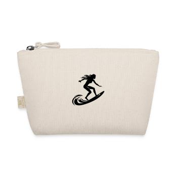 Surfer Woman Icon - Organic Pouch - nature - Front
