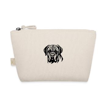 Tête de chien Mastiff - Trousse biologique - nature - Devant