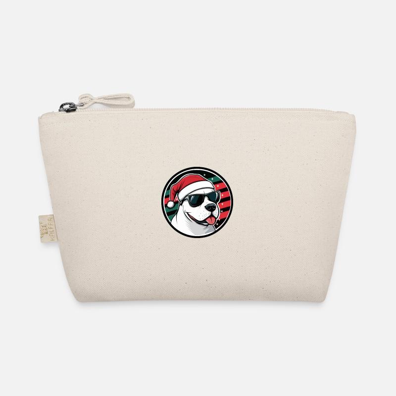 Bull Terrier Chien Noël Cool Trousse biologique