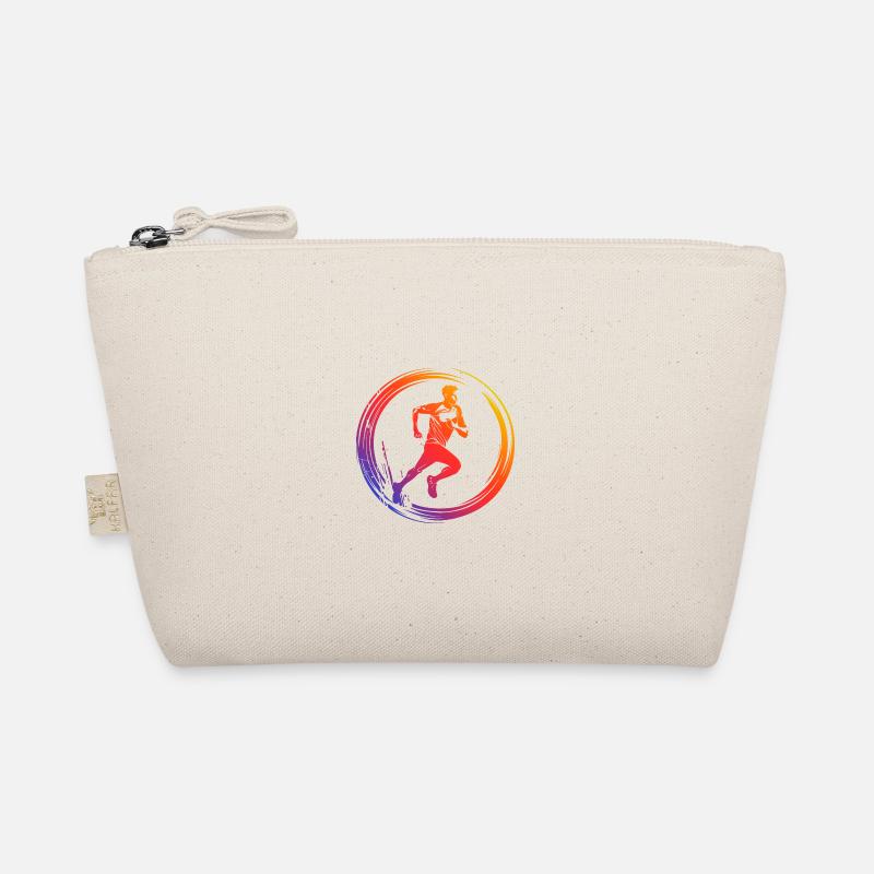 course à pied marathon silhouette coloré Trousse biologique