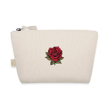 Rose Flower - Organic Pouch - nature - Front