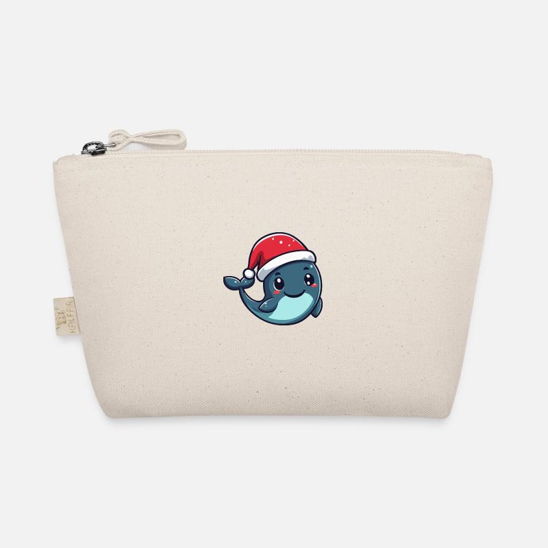 Wal Weihnachten Christmas - Bio-Täschchen - Natur
