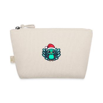 Peacock Bird Christmas Christmas - Organic Pouch - nature - Front