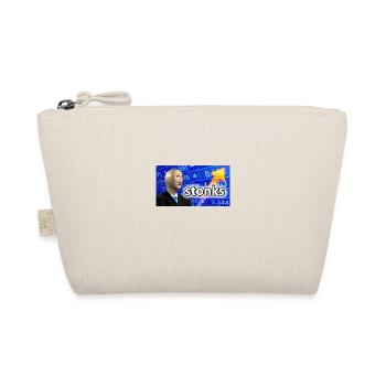 Stonks | Gift Meme Funny Friends Gift Idea - Organic Pouch - nature - Front