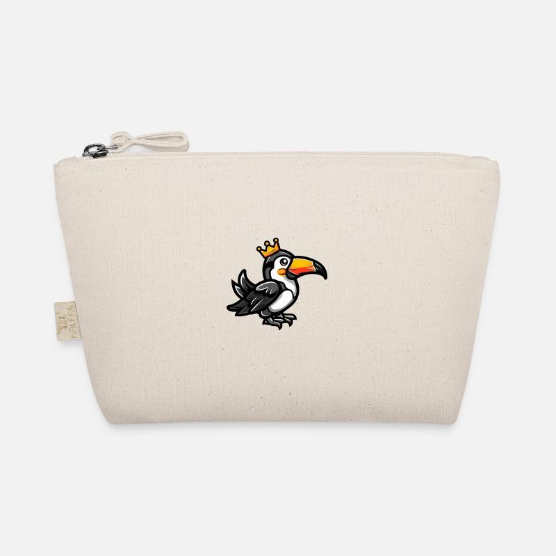 Tukan Vogel Comic Krone Bio-Täschchen