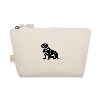 Pug Hund Mops - Bio-Täschchen - Natur - Vorne
