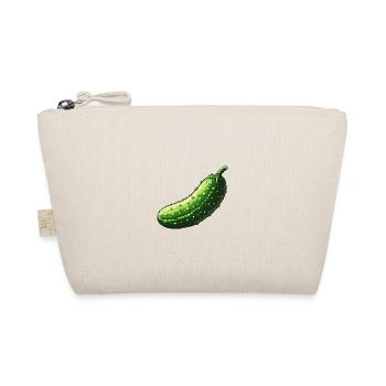Gurke Pixel Gamer - Bio-Täschchen - Natur - Vorne