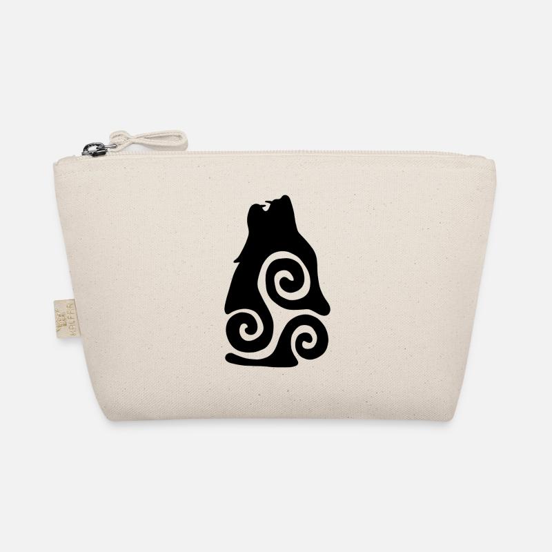 Wolf Tribal Howling Organic Pouch