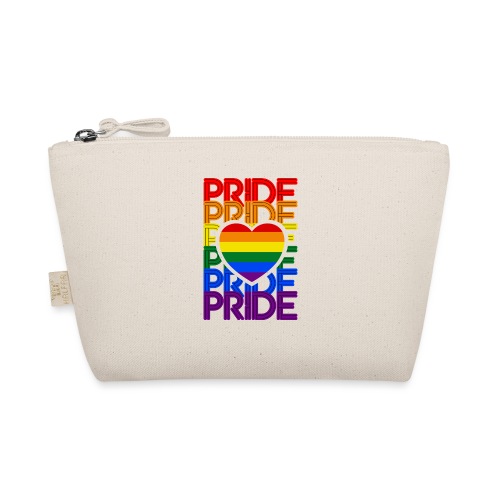 Pride Love Rainbow Heart - Bio-Täschchen