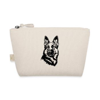 Tête de chien de berger allemand - Trousse biologique - nature - Devant