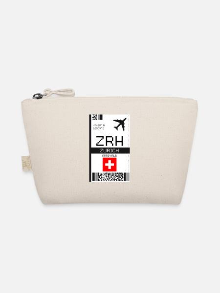 Bordkarte Zürich, Schweiz - Flughafen ZRH - Bio-Täschchen - Natur - Vorne
