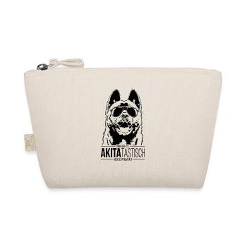 AKITATASTISCH American Akita Inu Hundepruch Hunde - Bio-Täschchen - Natur - Vorne