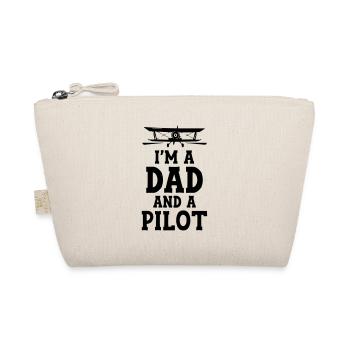 I m a Dad and a Pilot - Organic Pouch - nature - Front