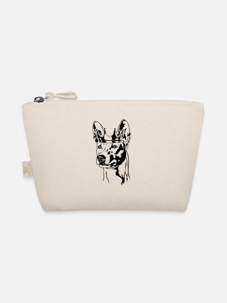 Basenji Krone Hunde Hund Wilsigns - Bio-Täschchen - Natur - Vorne