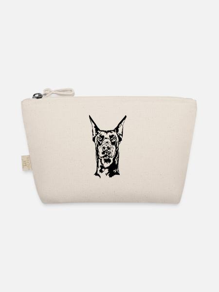 Doberman Portrait Dobi Dobie Chien Chiens Wilsigns - Trousse biologique - nature - Devant