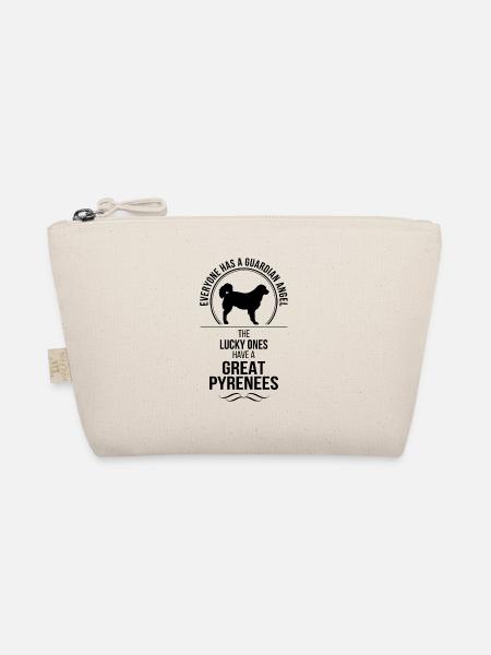 Great Pyrenees Guardian Angel Dogs Wilsigns - Organic Pouch - nature - Front