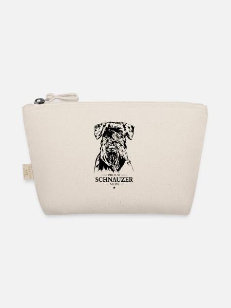 Schnauzer Mom Hunde Hund Wilsigns - Bio-Täschchen - Natur - Vorne