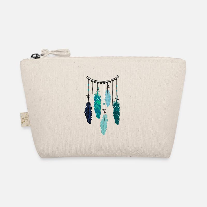 Boho feathers Organic Pouch