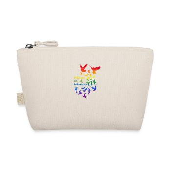 rakkaus on rakkautta,rainbow,deaf,birds - Organic Pouch - nature - Front