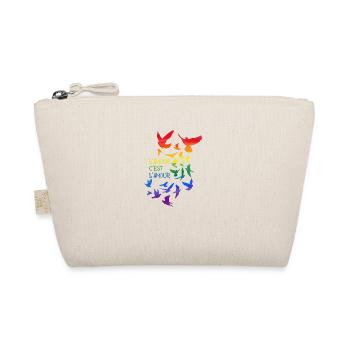 l’amour c’est l’amour,,arc-en-ciel,sourds,oiseaux - Trousse biologique - nature - Devant