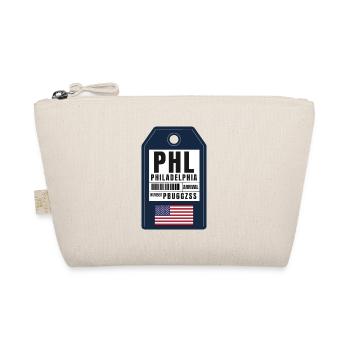 Philadelphia Bordkarte - US Airport Ticket PHL - Bio-Täschchen - Natur - Vorne