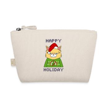 Merry christmas happy holidays gift - Bio-Täschchen - Natur - Vorne
