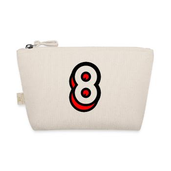 8 YEARS. 8TH ANNIVERSARY. BIRTHDAY 8 YEARS. 8 - Organic Pouch - nature - Front