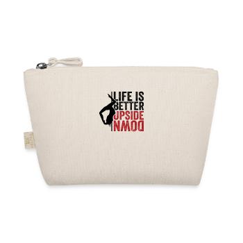 Pole dance fitness life is better upside down - Organic Pouch - nature - Front