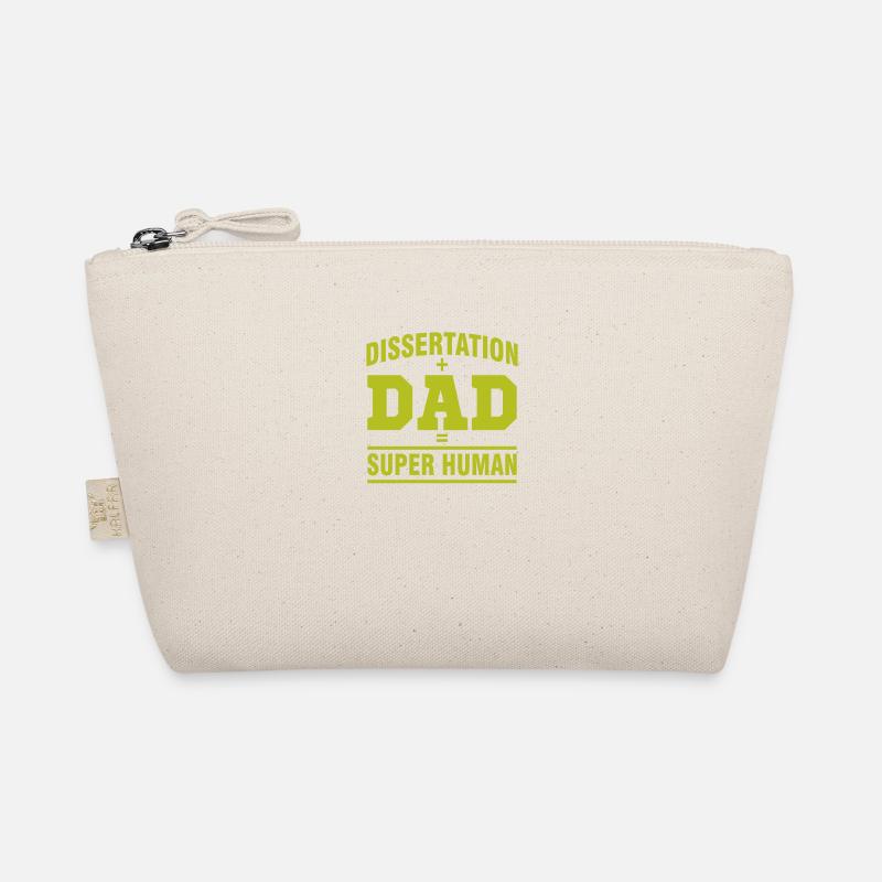 Dissertation Dad Phd Gift Graduation Student Organic Pouch