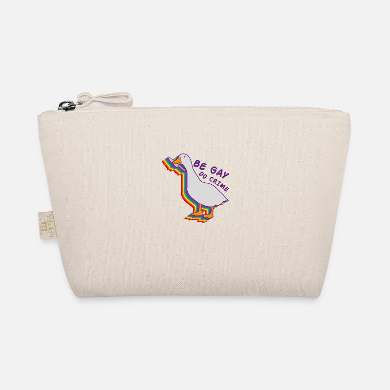 Be gay do crime LGBT Geschenk Pride Rechte - Bio-Täschchen - Natur