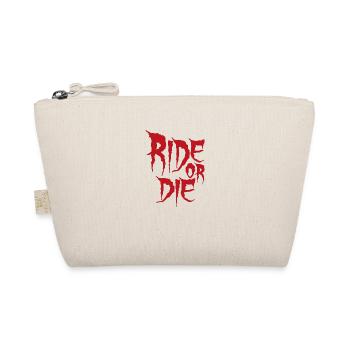 Ride or die Geschenk Fahrrad Radfahrer Sport - Bio-Täschchen - Natur - Vorne