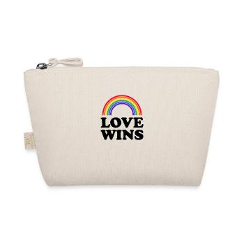 Love wins LGBT sort cadeaux droits pride - Trousse biologique - nature - Devant