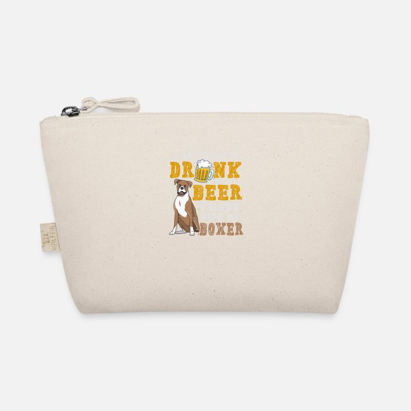Bier Boxer Hund Hundehalter Alkohol Geschenkidee Bio-Täschchen