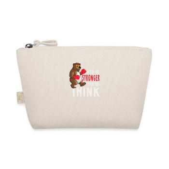 Teddy Bear Cuddly Toy Stuffed Animal Toy - Organic Pouch - nature - Front