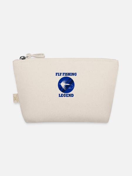 Fly Fishing Legend Ironic Quote Catching Fish - Organic Pouch - nature - Front