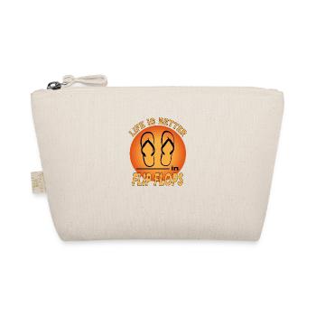 Tongs Sandales Chaussures La vie est meilleure - Trousse biologique - nature - Devant