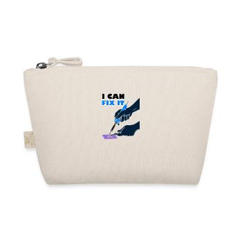 Electrician Voltage Craftsman Electro Worker - Organic Pouch - nature - Front