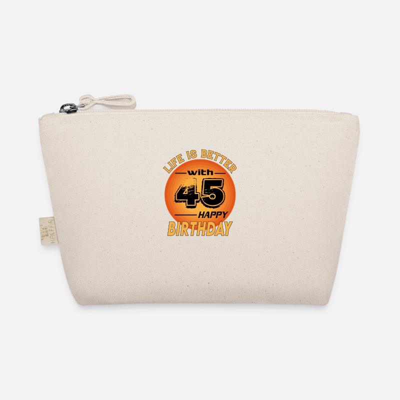 Happy Birthday Life is better with 45 Bio-Täschchen