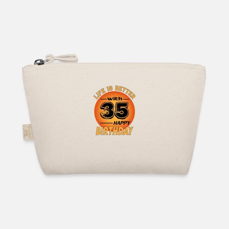 Happy Birthday Life is better with 35 Bio-Täschchen
