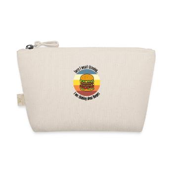 Burger Essen Lustiges Zitat Hobbykoch Fast Food - Bio-Täschchen - Natur - Vorne