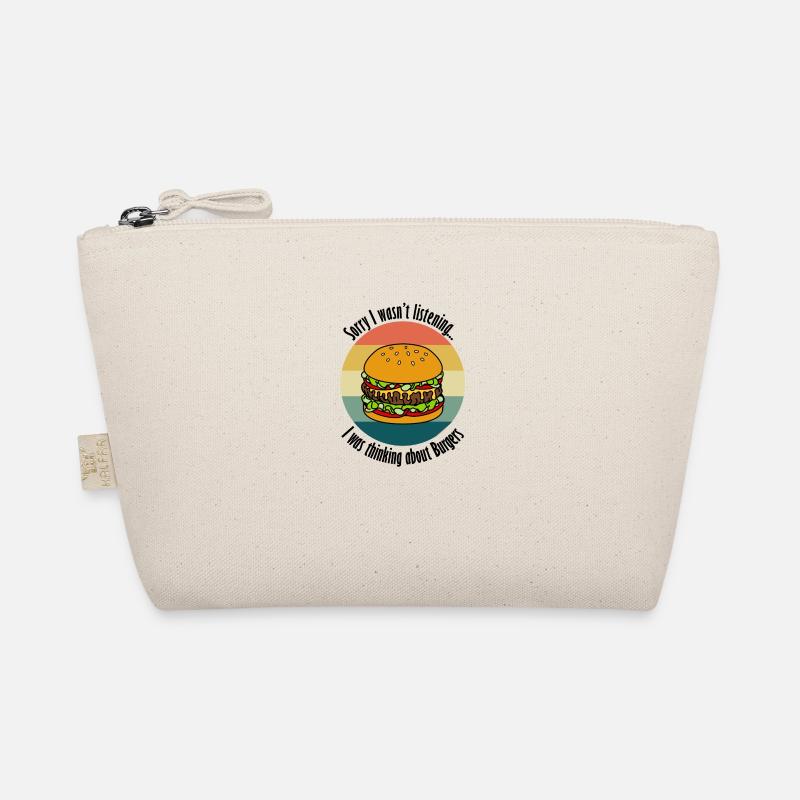 Delicious Burger Funny Quote Hamburger Eating Organic Pouch