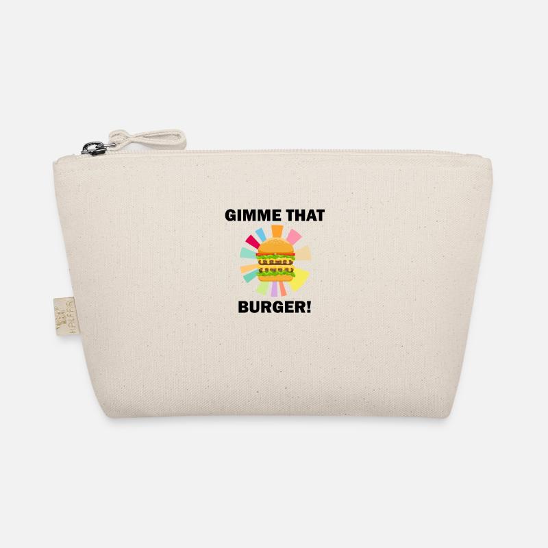 Hamburger Eating Ironic Saying Gimme That Burger Organic Pouch