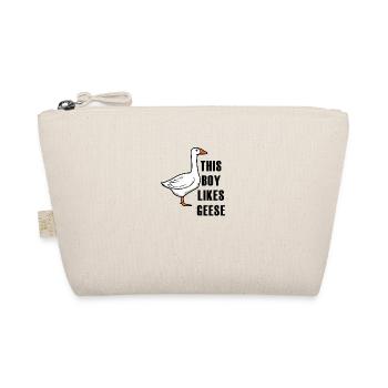 Boy Likes Geese Wildlife Nature Goose Animal - Organic Pouch - nature - Front