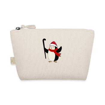 Hockey-xmas Christmas Motif Penguin Field Hockey - Organic Pouch - nature - Front