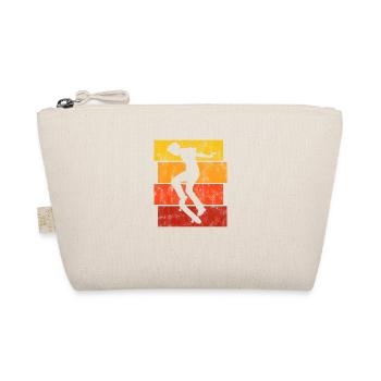 Skateboarder Skateboard Skater Skate Skateing - Organic Pouch - nature - Front