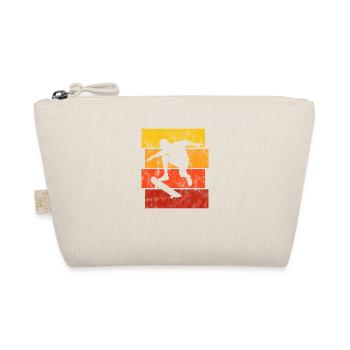 Skateboarder Skateboard Skater Skate Skateing - Organic Pouch - nature - Front