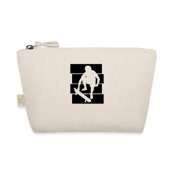 Skateboarder Skateboard Skater Skate Skateing - Organic Pouch - nature - Front