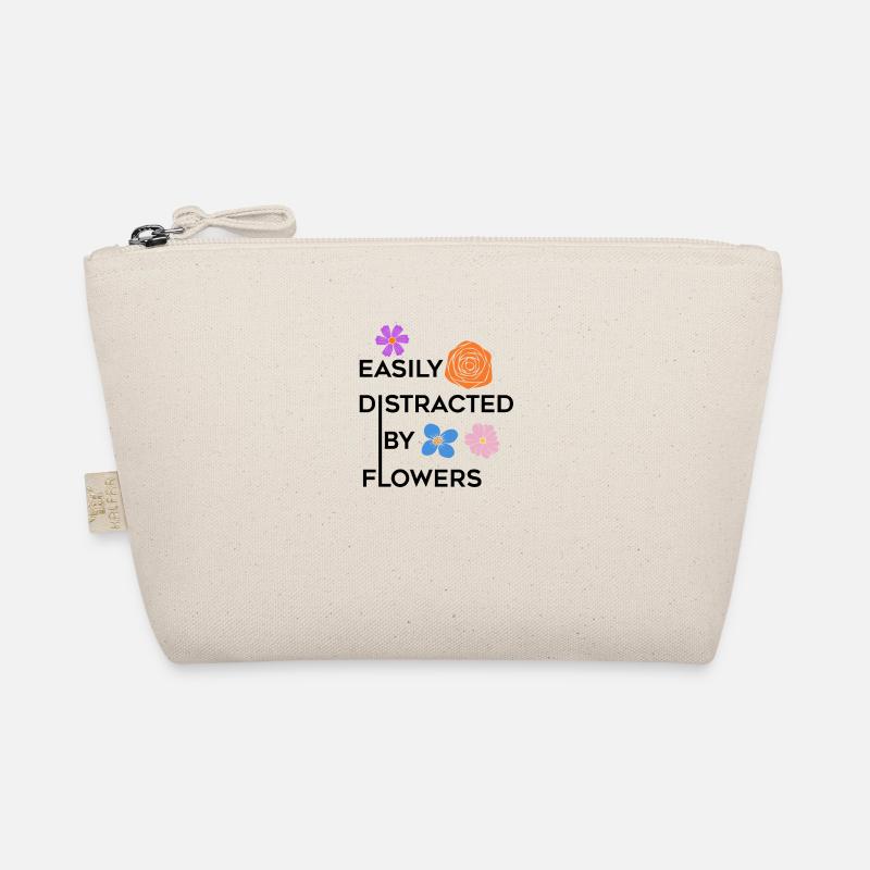 Distracted by Flowers Funny Florist Hobby Gardener Organic Pouch